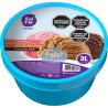 Balde Helado Chocolate, Dulce de Leche, Frutilla x 3 lt